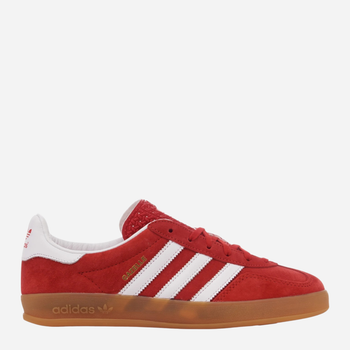 Sneakersy męskie do kostki adidas Originals Gazelle Indoor H06261 44.5 Czerwone (4066746178379)