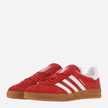 Sneakersy męskie do kostki adidas Originals Gazelle Indoor H06261 44.5 Czerwone (4066746178379)