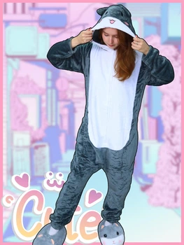 Детская кигуруми для девочки My Kigu Милый Хомячек Аниме Хомяк Серый 145-155 см (G1120/1)