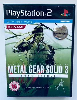 Metal Gear Solid 3 Subsistence, английская версия - диск для PlayStation 2, Б/У
