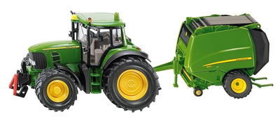 Model Siku Traktor John Deere z prasą 1:87 1665 (4006874016655)