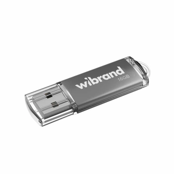 Флеш пам'ять 16GB Wibrand Cougar Silver (WI2.0/CU16P1S)