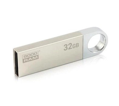 Флеш накопичувач USB 32Gb Goodram UUN2, Silver, USB 2.0, до 20/5 МБ/с (UUN2-0320S0R11)