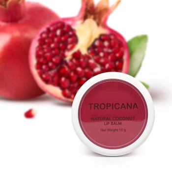 Бальзам для губ з маслами кокоса і граната 10 г TROPICANA (8858849103879)