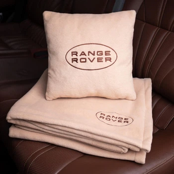Флисовый набор плед с подушкой бежевый RANGE ROVER, AUTO COMFORT