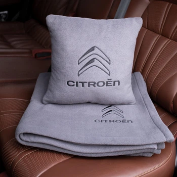 Флисовый набор плед с подушкой серый CITROEN, AUTO COMFORT