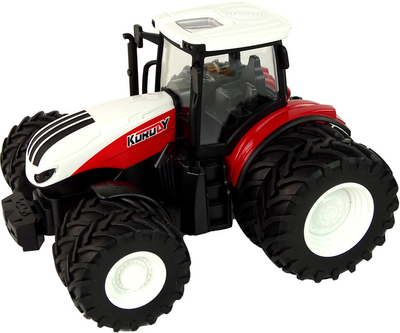 Traktor zdalnie sterowany LEAN Toys z przyczepą 1:24 Czarno-zielony (5905679075173)