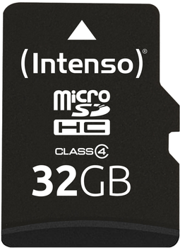 Карта пам'яті Intenso microSDHC Class 4 32GB + SD адаптер (3403480)