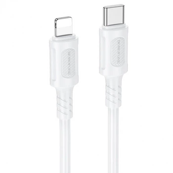 Кабель зарядки BOROFONE BX111 Type-C to Lightning (PD27W) fast charge (1M) швидка зарядка для телефона/смартфона Білий