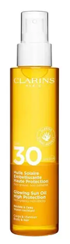 Солнцезащитное масло-спрей для тела Clarins Glowing Sun Oil High Protection SPF 30 150ml