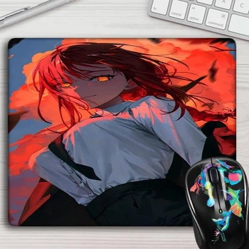 Игровая поверхность для мыши (коврик для мыши) Аниме Человек бензопила #0016 Прямоугольный