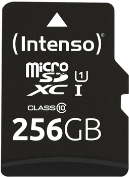 Карта пам'яті Intenso microSDXC UHS-I Performance Class 10 256GB + SD адаптер (3424492)