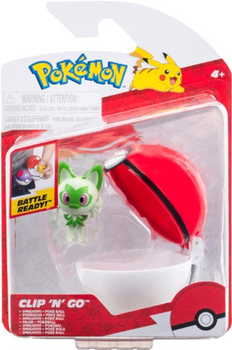 Фігурки для ігор Pokemon Clip N Go Sprigatito and Poke Ball (0191726709718)