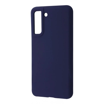Чехол противоударный силиконовый WAVE Premium Full Silicone Cover для Samsung Galaxy S21 FE (G990B) midnight blue