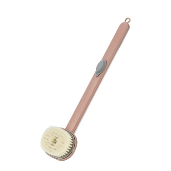 Масажна щітка для тіла з дозатором BodyBrush, бежева
