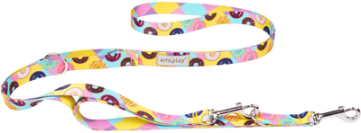 Smycz regulowana Amiplay BeHappy 7 w 1 S 100 - 200 cm Donut (5907563281981)