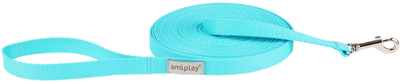 Smycz treningowa Amiplay Samba L 1000 cm Turkusowa (5907563302136)