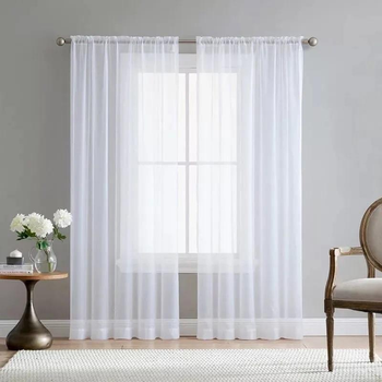 Комплект тюлів Lux Portiery Вуаль Бриз для карнизу труба 250х265 см 2 шт Білий (TVT0132)