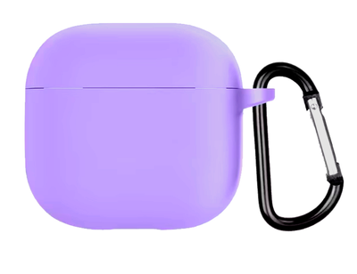 Чехол-накладка DK для Apple AirPods 4 | Silicone Candy Friendly с карабином (viola)