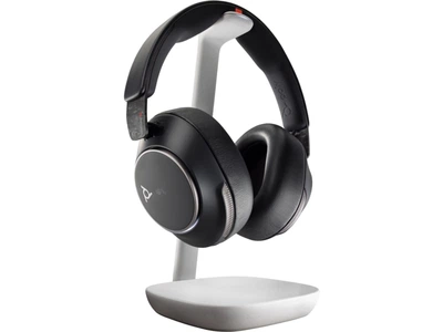 Гарнітура комп'ютерна стерео On-ear Poly Voyager Surround 85-M з підставкою для заряджання, BT 5.3, USB-A, USB-C, 3.5 мм, 10 x Omni-mic, ANC, SoundGuard Digital, Smart sensor, сертифікати Microsoft Teams, Microsoft Teams Open Office, Zoom, fast charg
