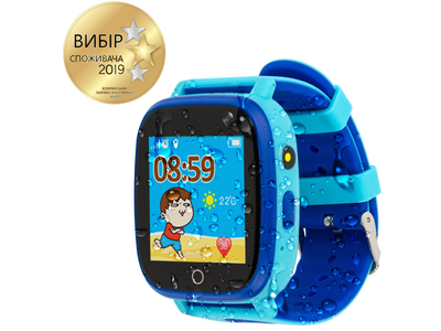 Дитячий розумний годинник AmiGo GO001 iP67 Blue