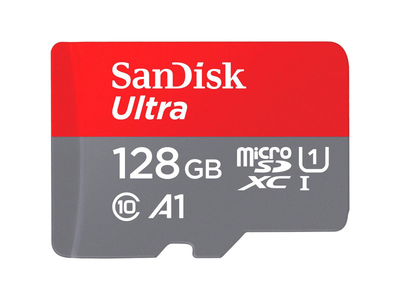 Карта пам'яті SanDisk 128 GB microSDXC UHS-I Ultra A1 + SD adapter (SDSQUAB-128G-GN6MN)