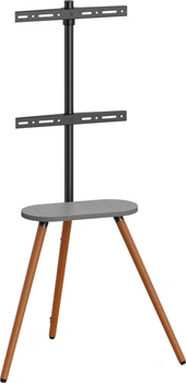 Напольная стойка для телевизора OfficePro TVS226 43"-65" Black/Walnut