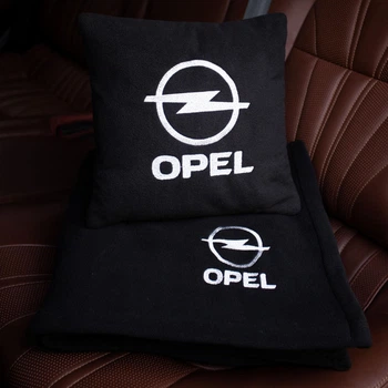Флисовый набор плед с подушкой черный OPEL, AUTO COMFORT