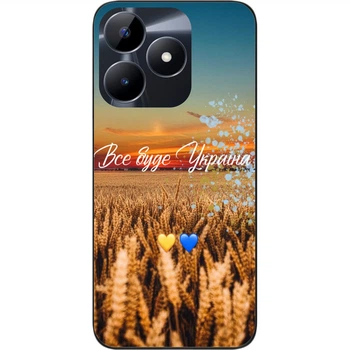 Силиконовый чехол SMTT для Realme Note 50 с картинкой Все будет Украина