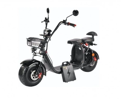 Електроскутер Байк Двомісний CityCoco (2000W, 60V, 32Ah) Чорний