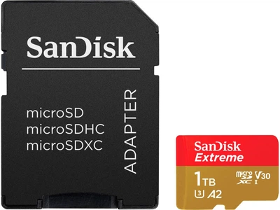 Карта пам'яті SanDisk 1 TB microSDXC UHS-I U3 V30 A2 Extreme (SDSQXAV-1T00-GN6MA)