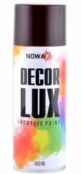 Фарба-спрей NOWAX акрилова DECOR LUX 3007 Коричневий, 450мл (699391)