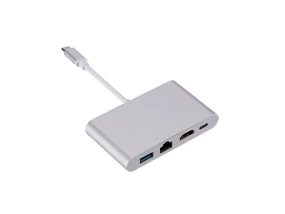 Адаптер Dynamode Multiport USB 3.1 Type-C to HDMI-RJ45