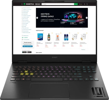 Ноутбук HP Omen Transcend Laptop 16-u1004ua (AQ8L5EA) Shadow Black