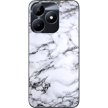 Силиконовый чехол SMTT для Realme Note 50 с картинкой Мрамор светлый