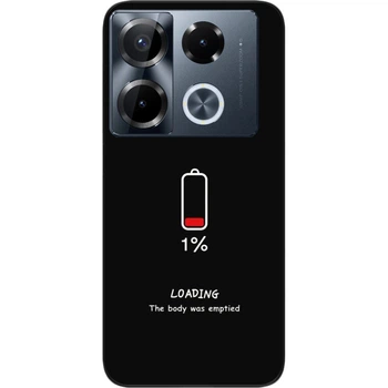 Силиконовый чехол SMTT для Infinix Note 40 Pro (Х6850) с картинкой Зарядка