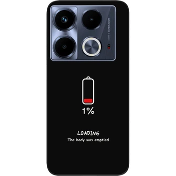 Силиконовый чехол SMTT для Infinix Note 40 (Х6853) с картинкой Зарядка