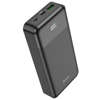 УМБ портативний зарядний пристрій швидкого заряджання Power Bank Hoco J102A figure 20W 20000 mAh повербанк чорний QC3 та PD