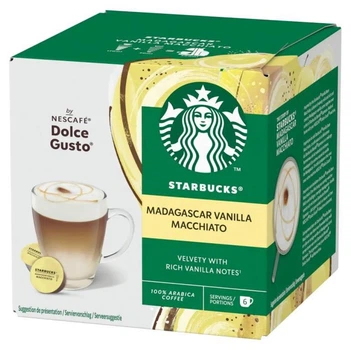 Кофе в капсулах Starbucks Madagascar Vanilla Macchiato, 6+6 капсул Dolce Gusto
