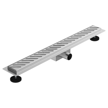 Трап лінійний ASG з сухим затвором 01G INOX SS304L DRY 600х70 решітка коса лінія