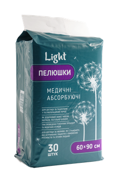 Одноразовые пеленки Light 90x60 см, 30 шт