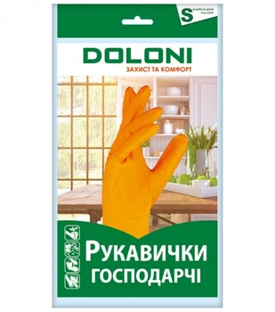 Рукавички Doloni, розмір S, універсальні господарські, латекс