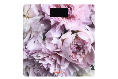 Ваги Ardesto підлогові Peonies, 150кг, AAAx2 в комплекті, скло, багатокольорові (SCB-965PEONIES)