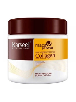 Кондиціонуюча маска-есенція Karseell Collagen Hair Mask для глибокого відновлення волосся з аргановим маслом Maca Power Collagen 500 мл
