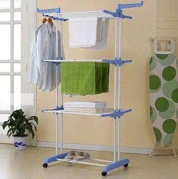 Вертикальная сушилка для белья до 50 кг Garment rack with wheels складная
