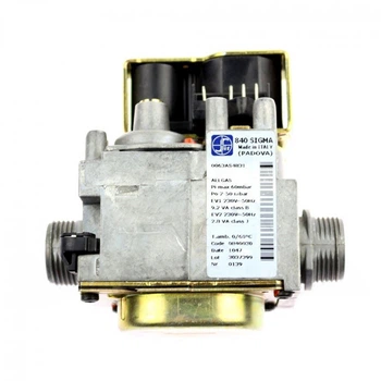 Газовый клапан Sit Sigma 840 (0.840.030) энергозависимый для газового котла до 40 кВт