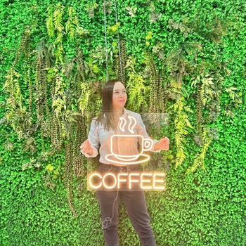 Неоновая вывеска COFFEE 54*53 см