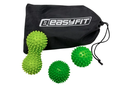 Набор EasyFit PVC Set-3 для массажа и МФР (пвх мячи, для миофасциального релиза и самомассажа всего тела: спины, ног, рук, шеи) US525J