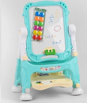 Мольберт дитячий Artist Drawing Board двосторонній, крейда, маркери, магніти. Blue (93782)