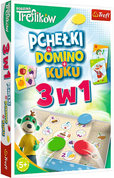 Gra planszowa Trefl Rodzina Treflików Pchełki + Domino + Kuku 3 w 1 (5900511019216)